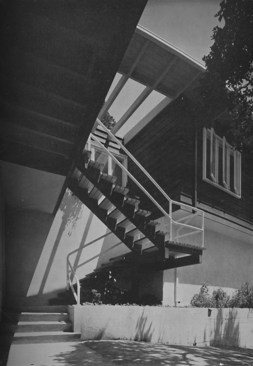 外观-弗朗西斯·埃尔斯沃思·劳埃德（Francis Ellsworth Lloyd），加利福尼亚州费尔法克斯的房子，1942年 作者 不明