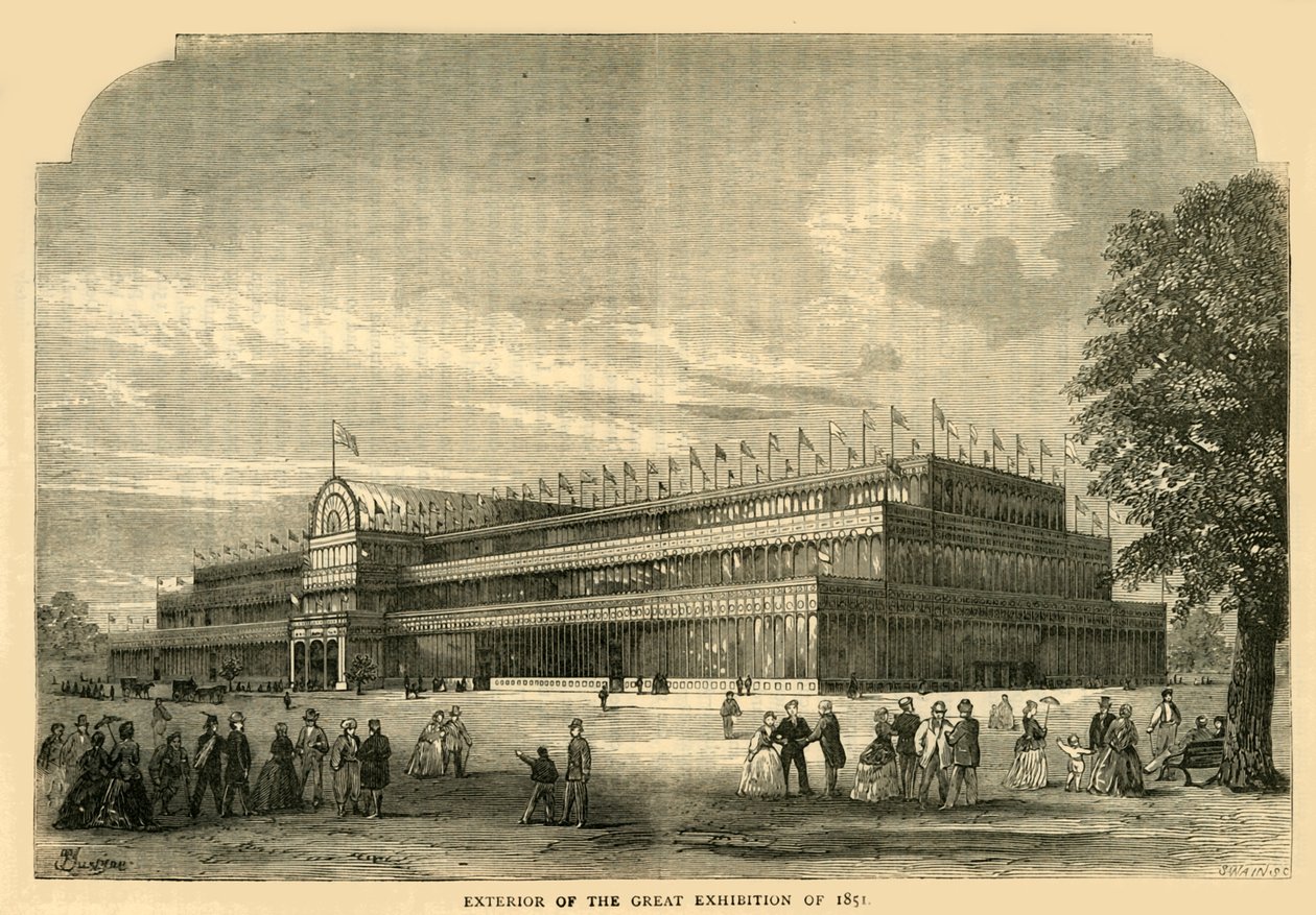 1851年大型展览的外部，c1876。 作者 不明