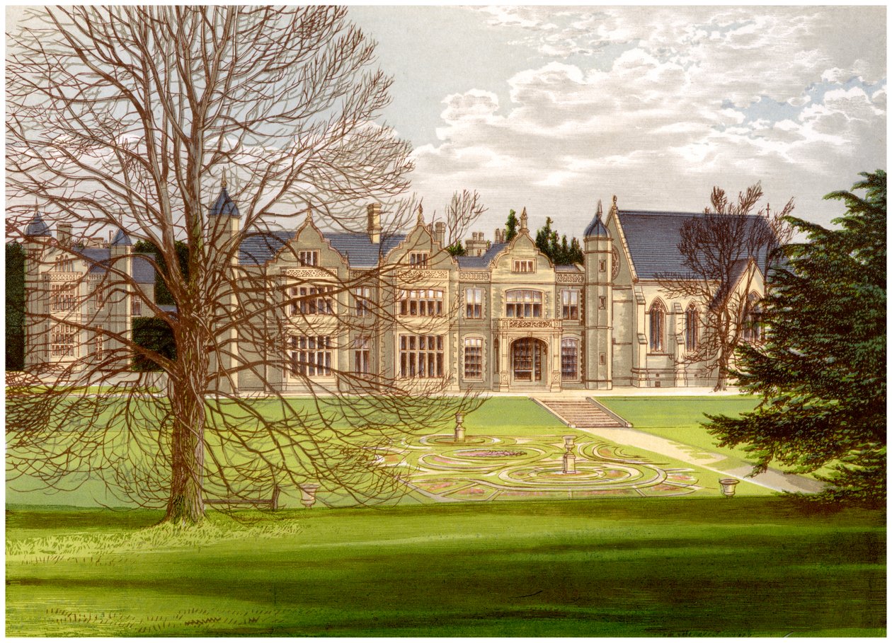 拉顿（Rutland）的埃克斯顿豪斯（Exton House），盖恩斯伯勒伯爵的故居，约1880年 作者 不明