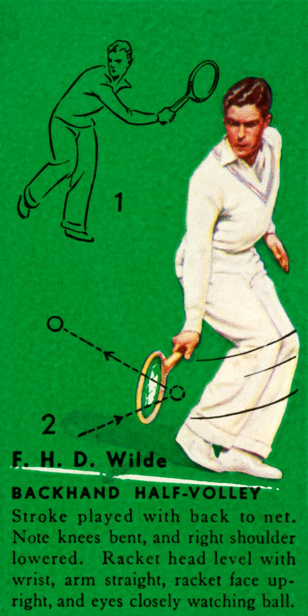 FHD Wilde-反手半截击，c1935。 作者 不明