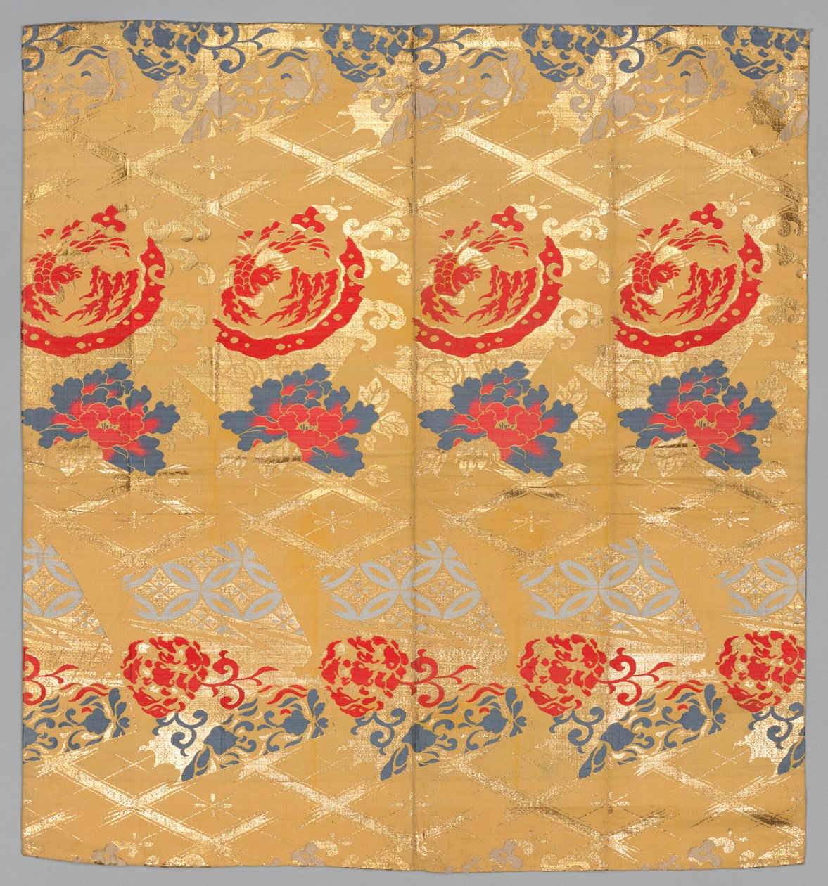 布料，1800年代末-1900年代初。 作者 不明