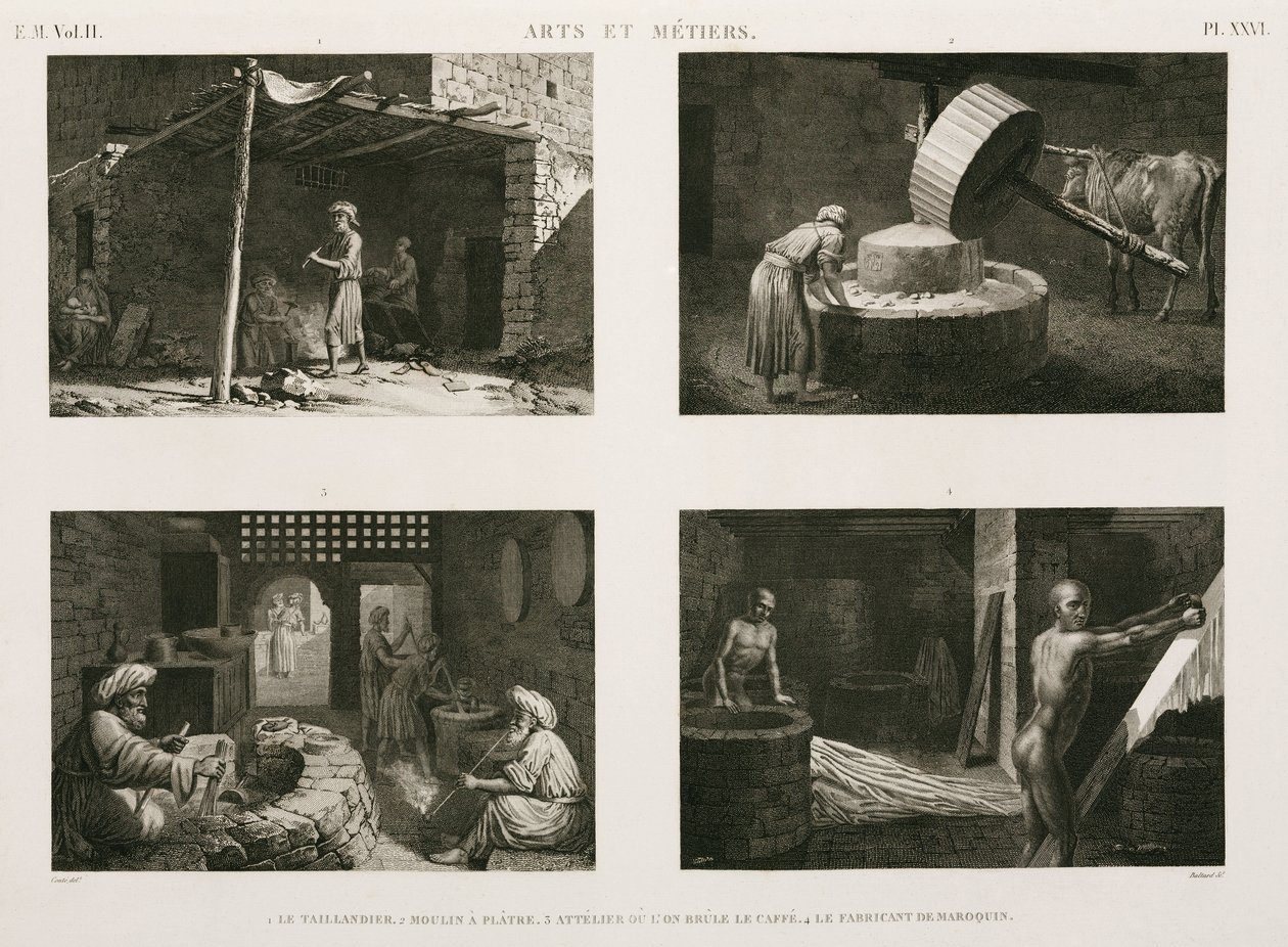 Fabrication, Other Various cottage industries, Egypt, c 1798 作者 不明