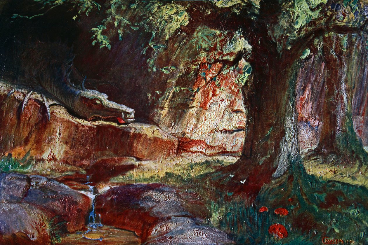 法夫纳在他的山洞里》，1906年 作者 不明