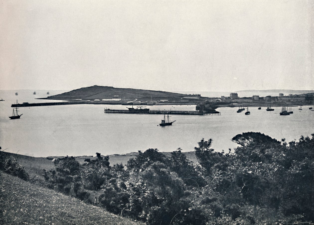 法尔茅斯-全景，摄于1895年，彭登尼斯 作者 不明