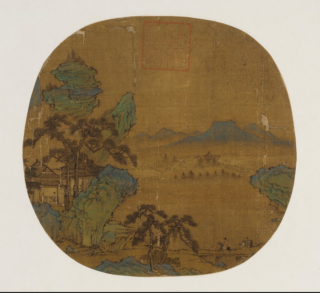 扇面装裱成册页，明代，1368-1644。 作者 不明