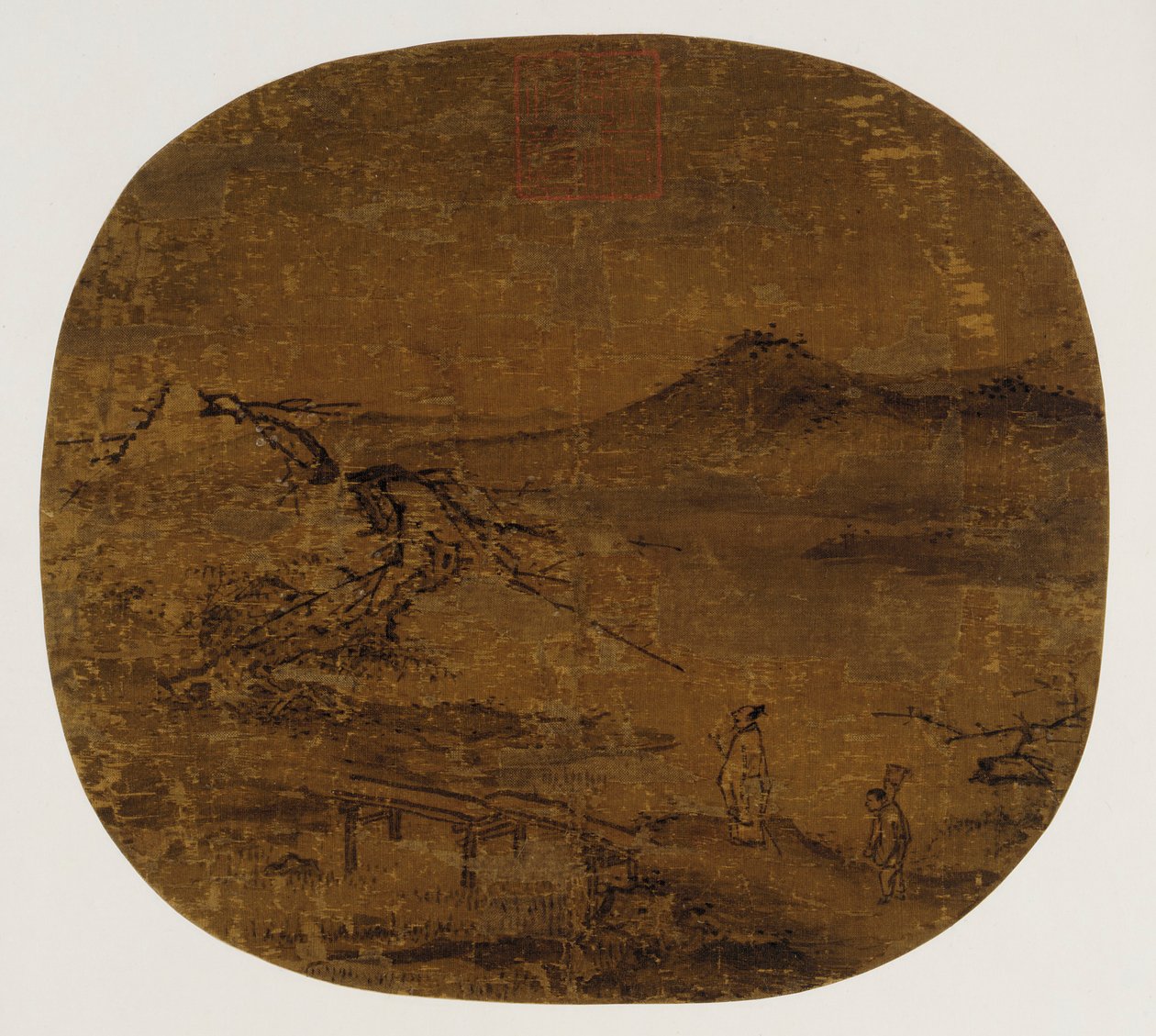 扇面装裱成册页，明代，1368-1644。 作者 不明