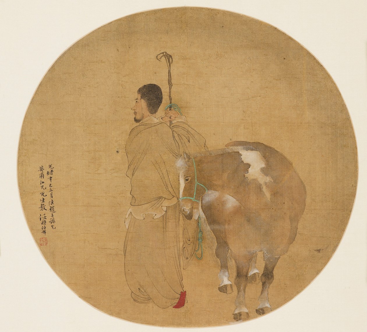 扇面画--马和新郎，19世纪 1801-1900年 作者 不明