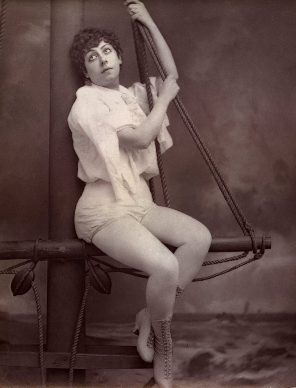 范妮·莱斯利（Fannie Leslie），英国歌手和女演员，1882年 作者 不明