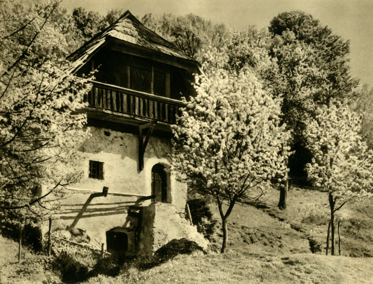 农舍，奥地利克恩顿州，建于1935年。 作者 不明