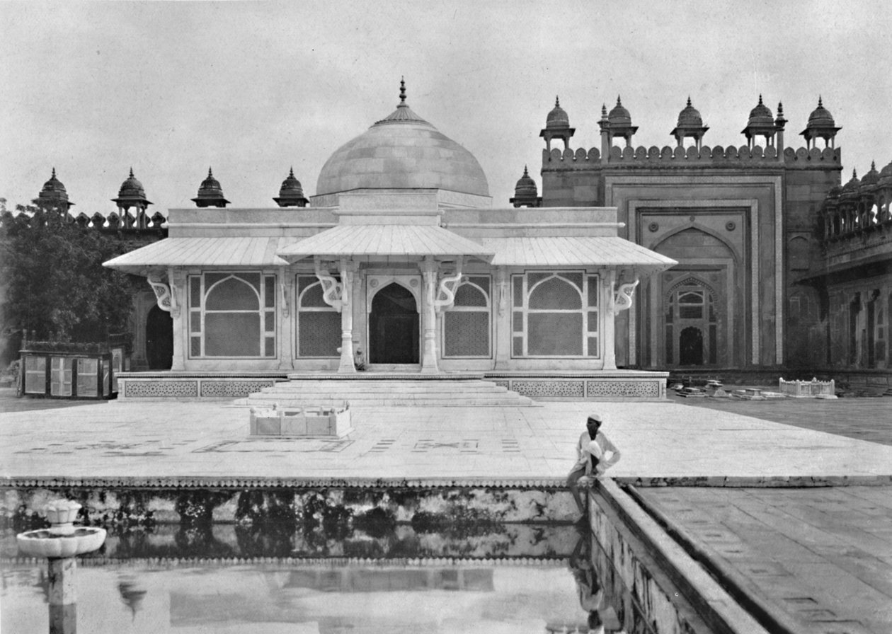 法塔赫布尔西格里。谢赫·塞勒姆·克里斯蒂（Sheik Salem Christi）墓，建于1910年。 作者 不明