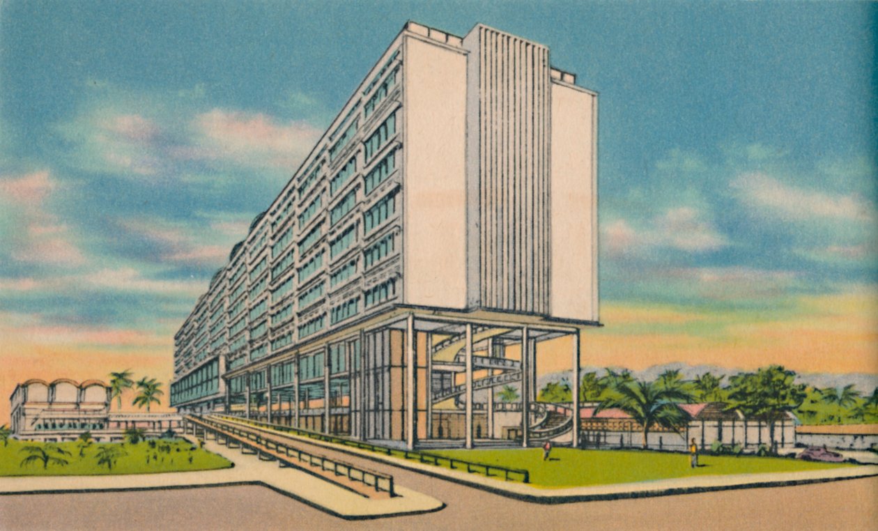 巴兰基亚市民中心的联邦大楼，建于1940年代 作者 不明