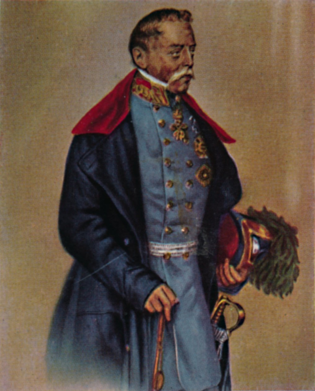 陆军元帅拉德茨基（1766-1858）。 -Kriehuber绘画，1934年。 作者 不明
