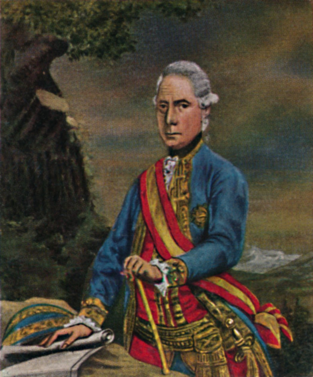 劳登元帅（1717-1790）。 -斯坦纳绘画，1934年。 作者 不明