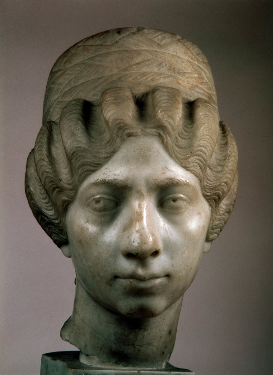 女肖像头像叙利亚妇女，160-170 作者 不明