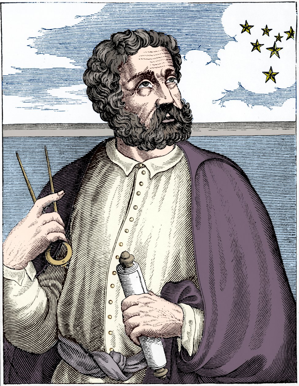 葡萄牙航海家Ferdinand Magellan c1480-c1521。 作者 不明