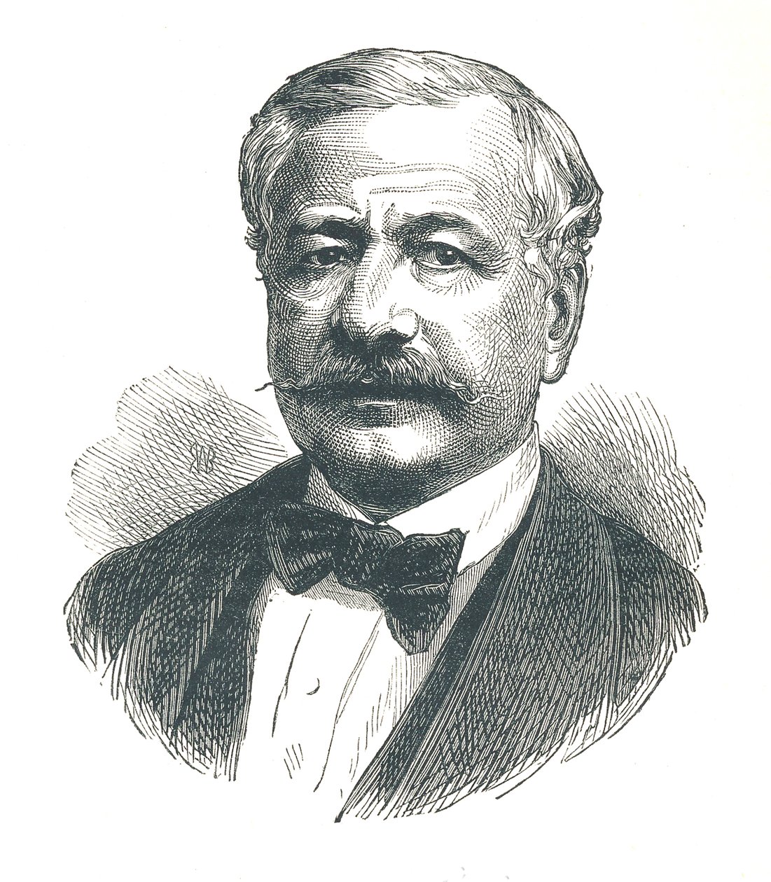 费迪南德·德莱塞普（Ferdinand de Lesseps），法国外交官，后来发展成为苏伊士运河，1893年。 作者 不明