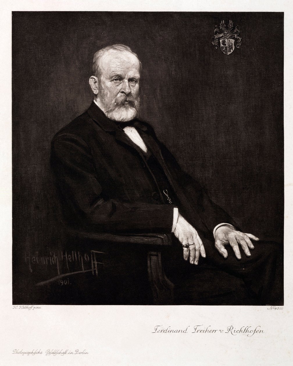 Ferdinand von Richthofen，德国地理学家和地质学家，c 1900 作者 不明