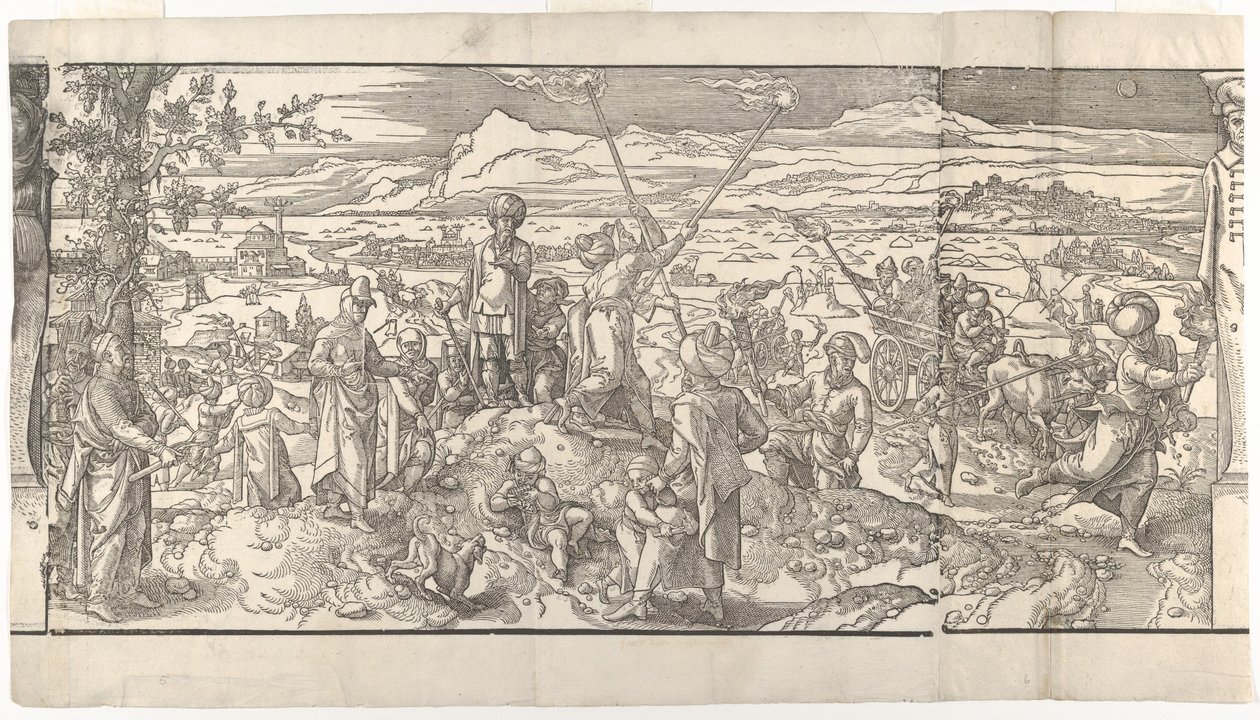 新月节，摘自楣板《Ces Moeurs et fachons de faire de Turcz Customs》，1553年。 作者 不明