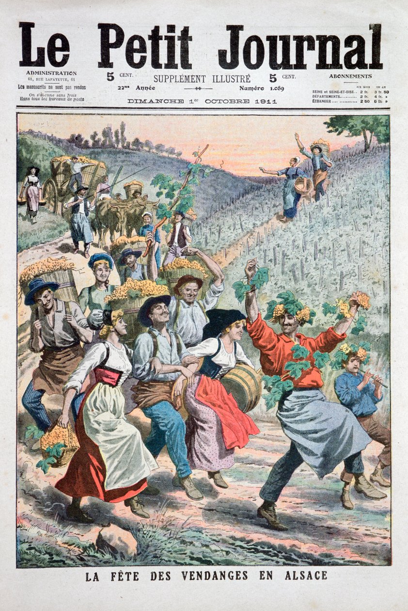 1911年阿尔萨斯葡萄丰收节 作者 不明