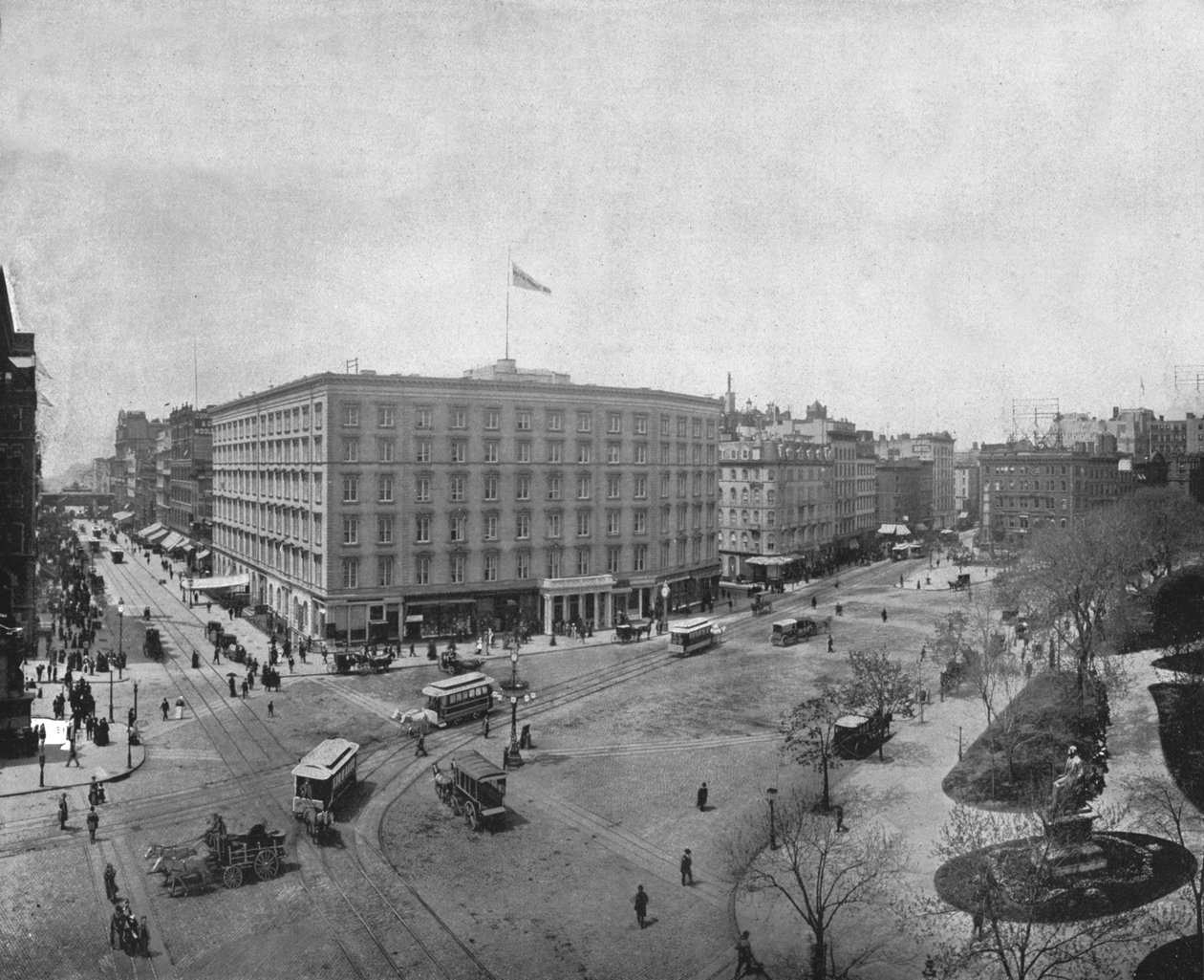 第五大道和麦迪逊广场，纽约，美国，c1900。 作者 不明