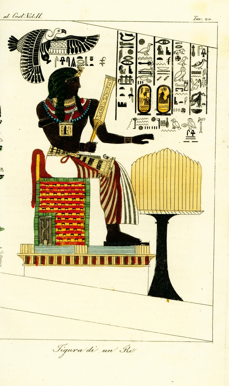 Figure of an Egyptian king or pharaoh from a tomb in Thebes discovered by Giovanni Battista Belzoni 作者 不明