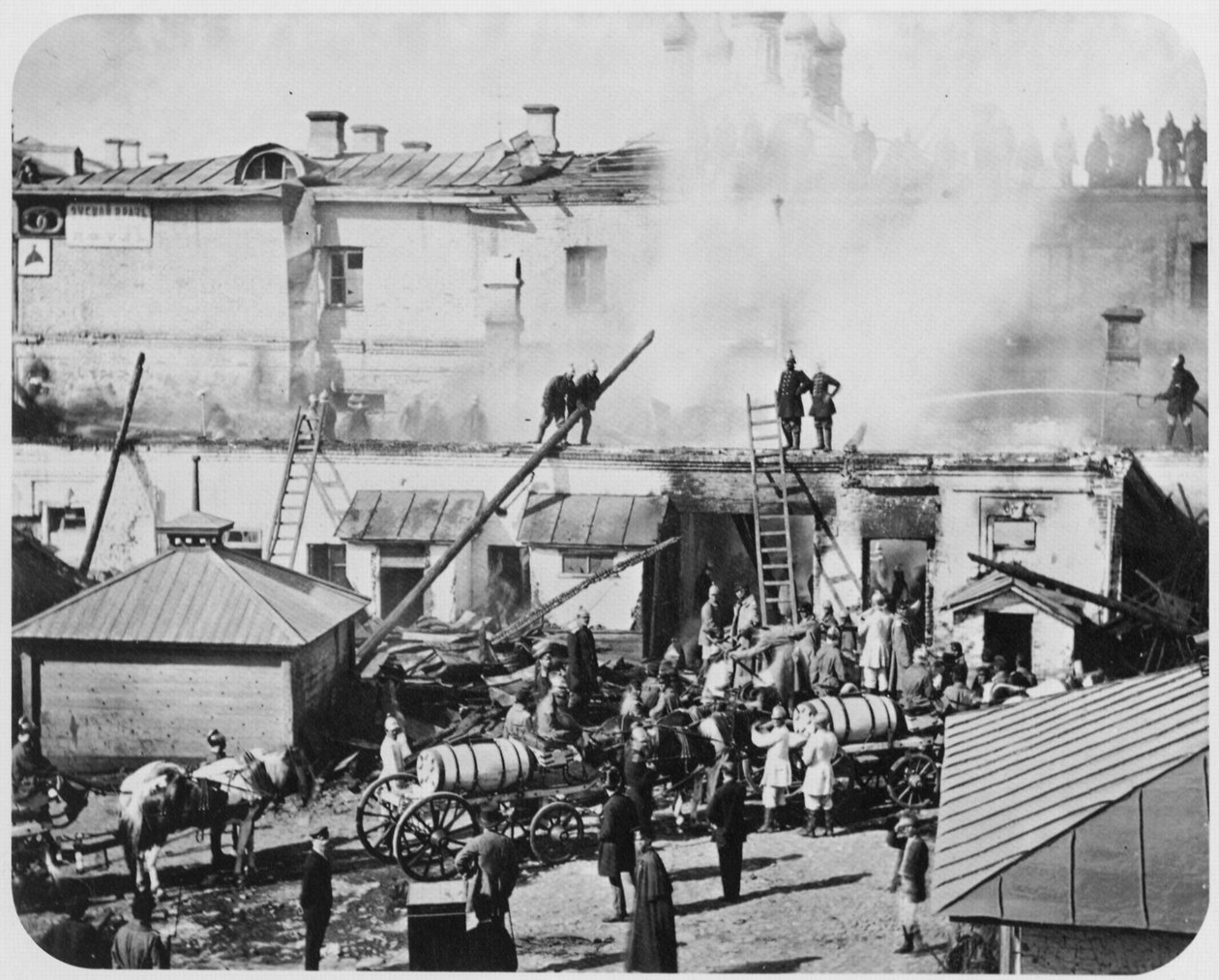 1872年，俄罗斯莫斯科大火 作者 不明