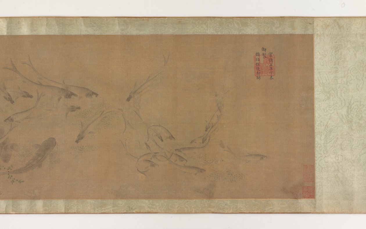 鱼和水草，1368-1644。 作者 不明