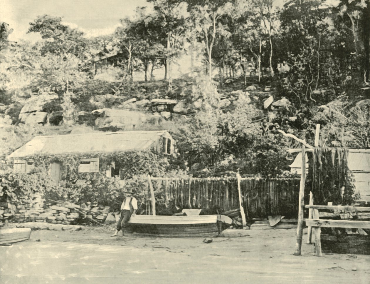 1901年，科摩罗渔人小屋。 作者 不明