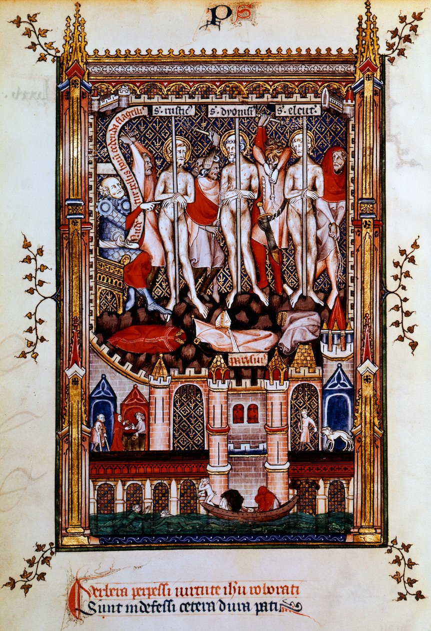 St Denis，St Rustic和St Eleutherius鞭毛，1317年 作者 不明
