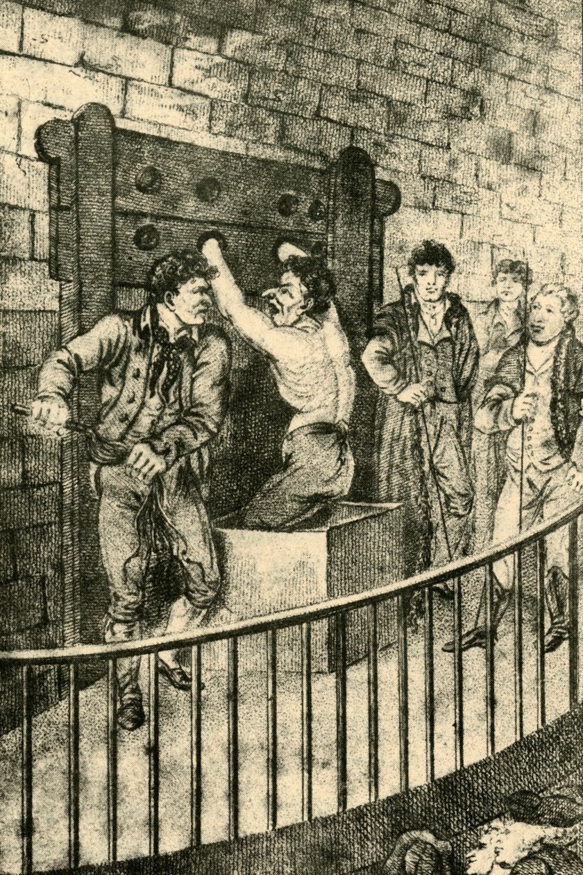 1809年，在老贝利（Bailey）鞭打，1925年。 作者 不明