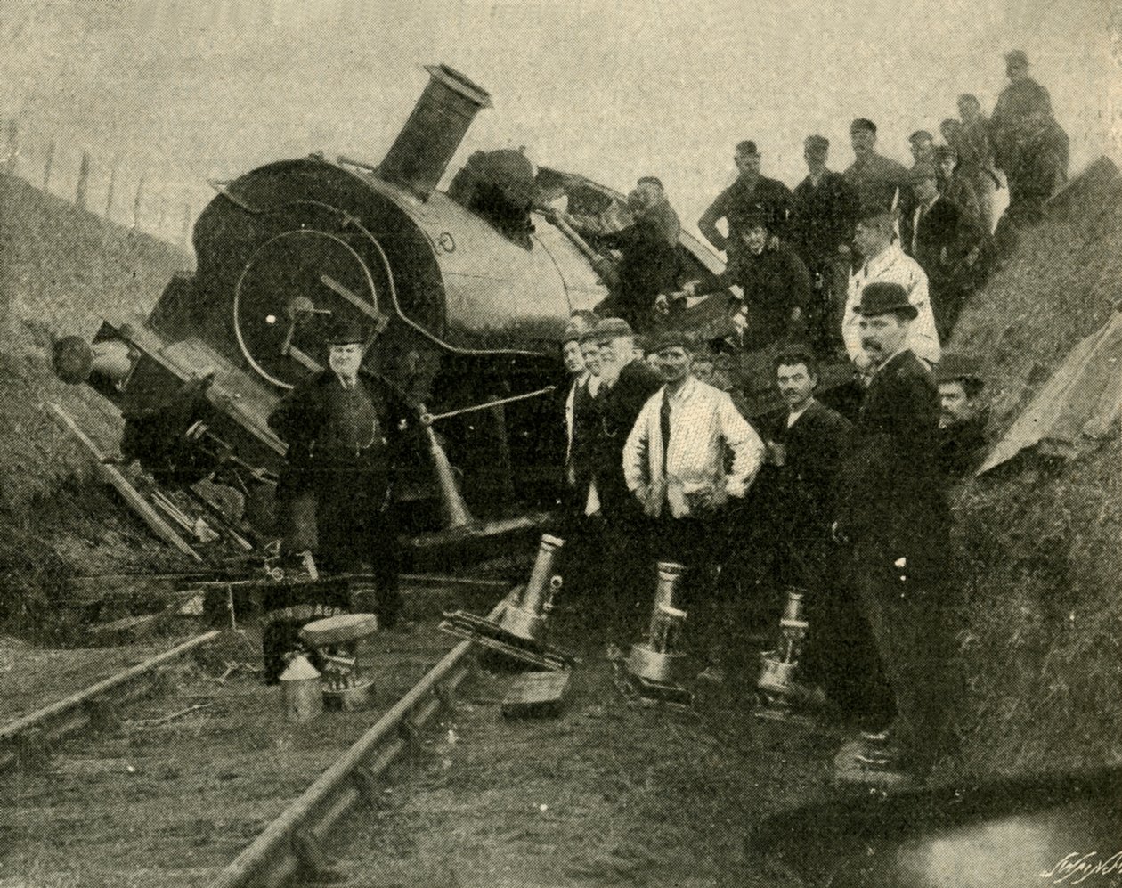 Floods v。Railway Engine-1901年在圣埃斯附近坍塌。 作者 不明