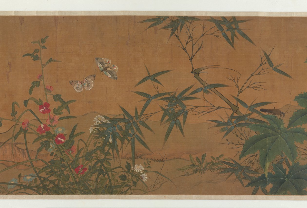 花，鸟，和昆虫，15世纪。 作者 不明