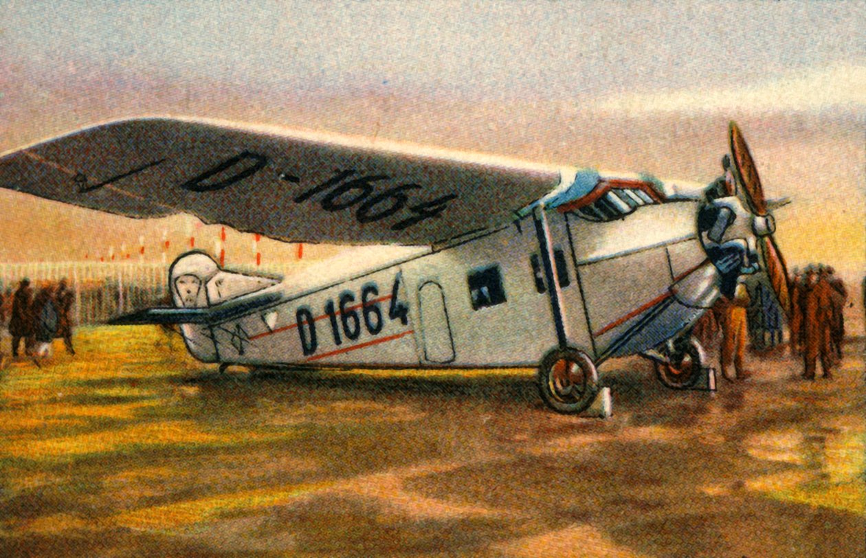 Focke-Wulf A28 Habicht飞机，1920年代，1932年。 作者 不明