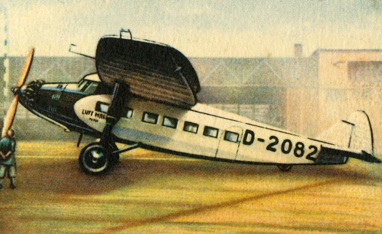 Focke-Wulf一架38Möwe飞机，1932年。 作者 不明