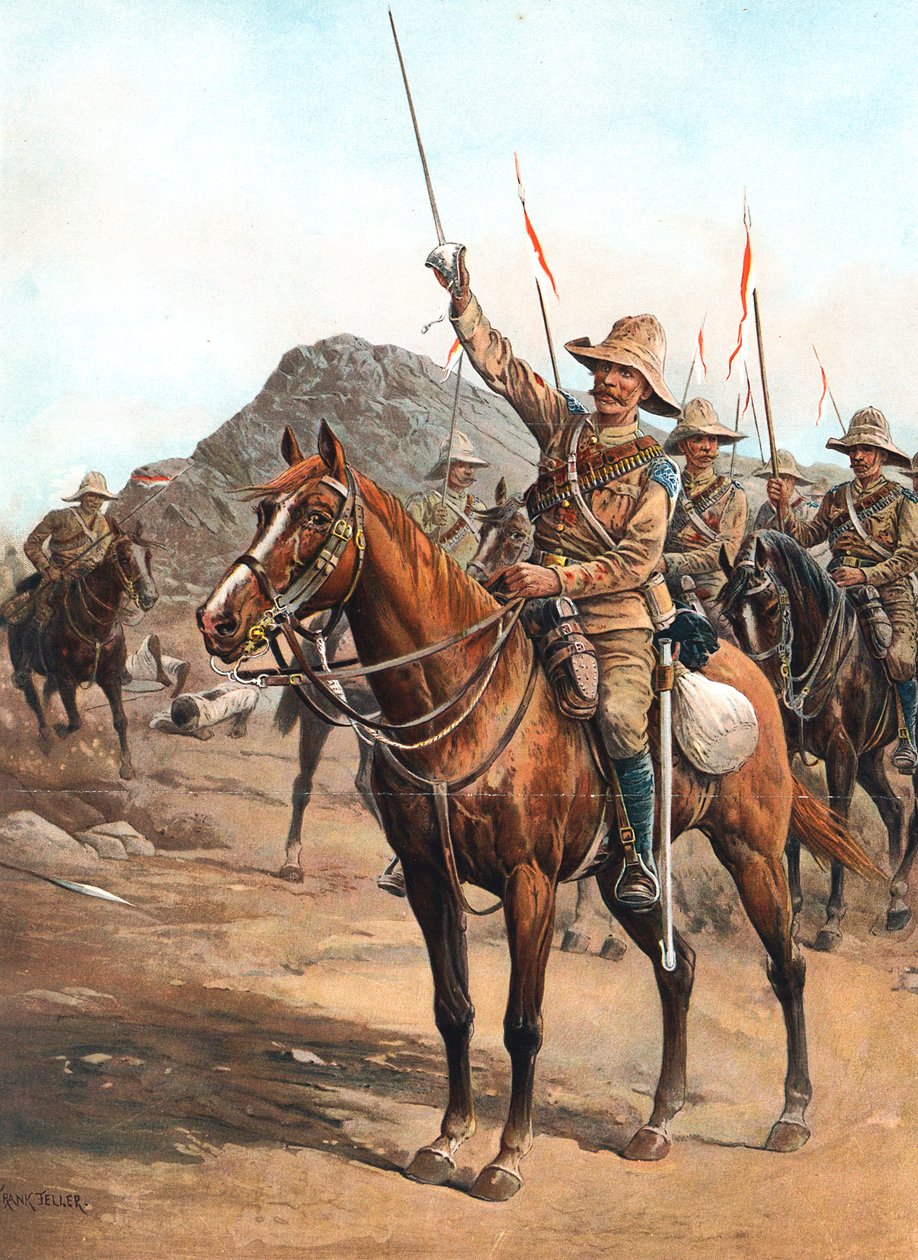 组成，第二！ Form Up !，苏丹奥姆杜尔曼战役中的英国枪手，1898年 作者 不明