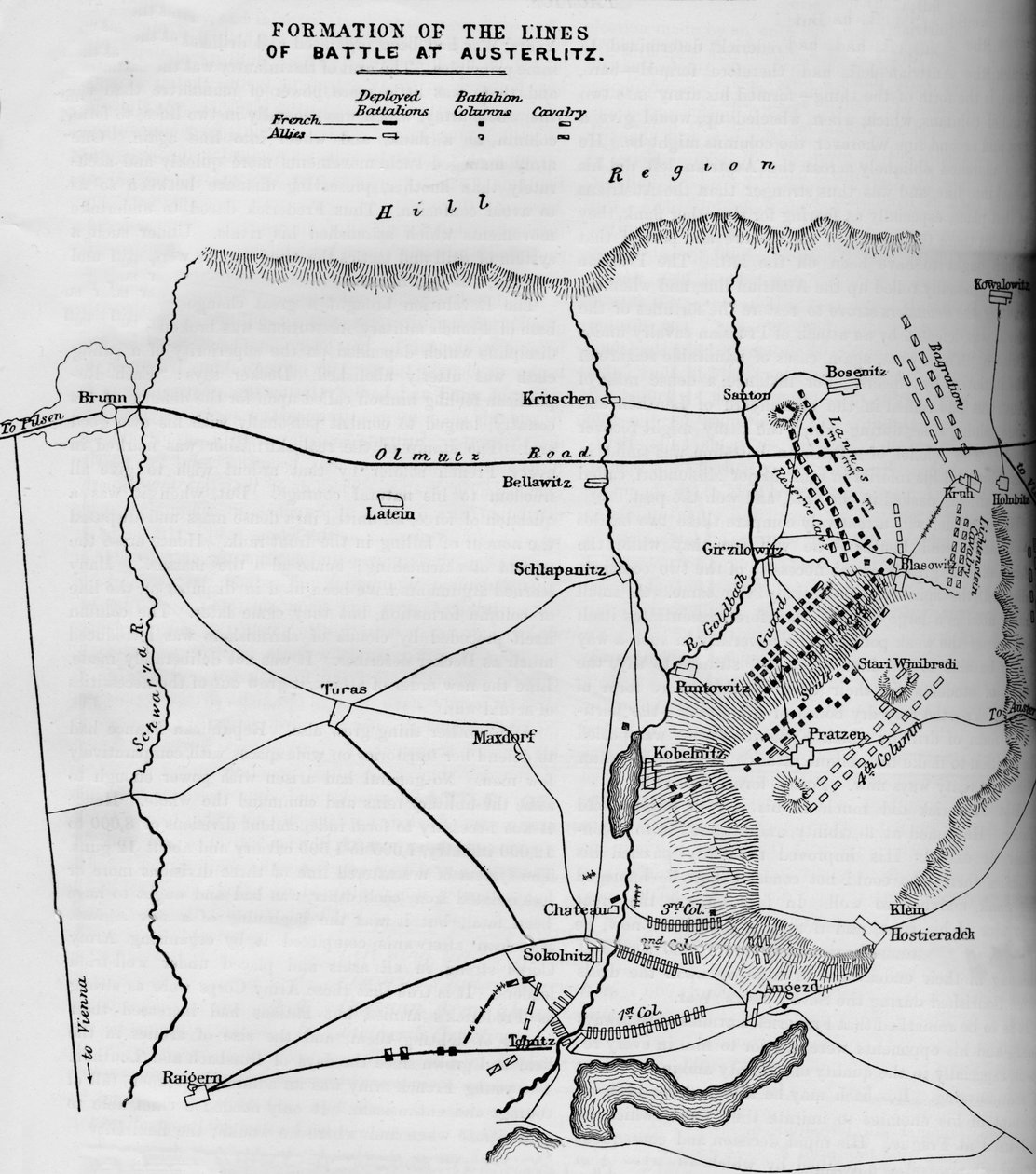 奥斯特里茨战线的形成，1884年 作者 不明