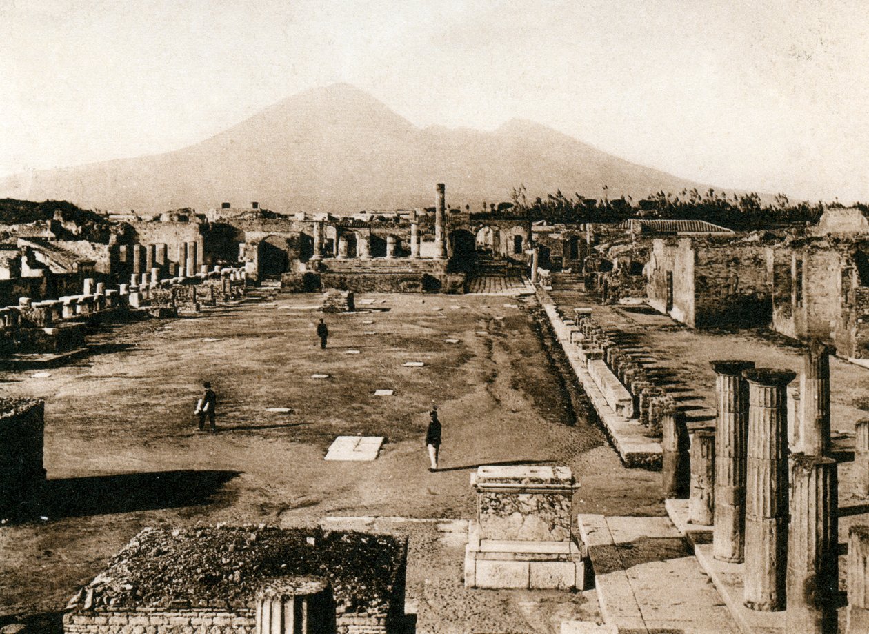 民间论坛，意大利庞贝城，1900年代 作者 不明