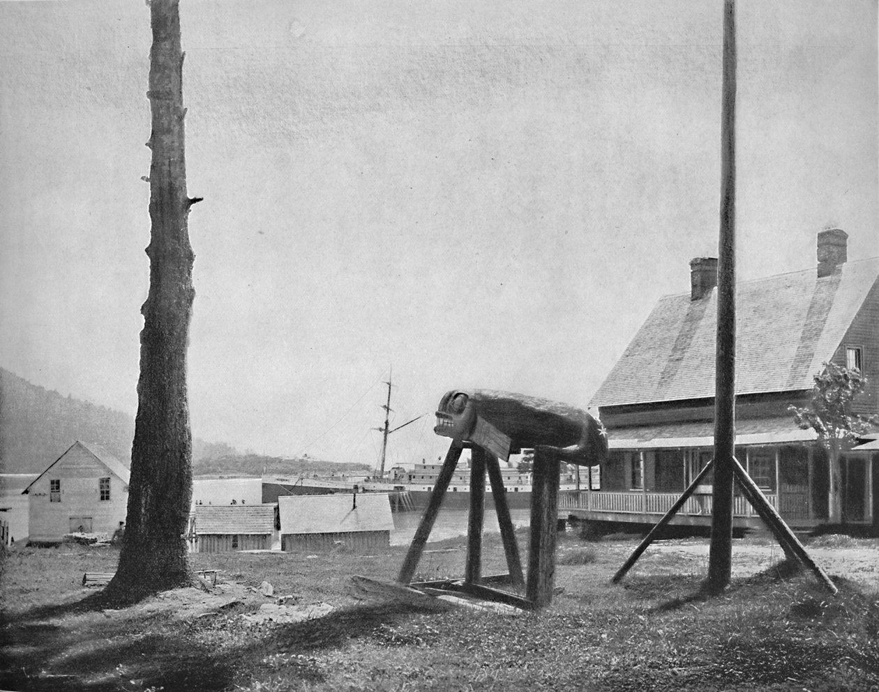 阿拉斯加州弗兰格尔堡（Fort Wrangel），建于1897年。 作者 不明