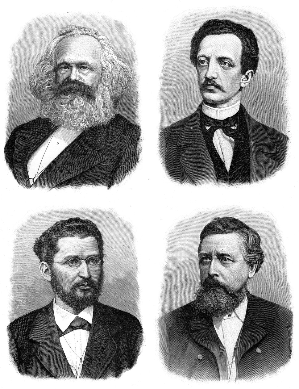 四位德国社会主义者，1903年 作者 不明