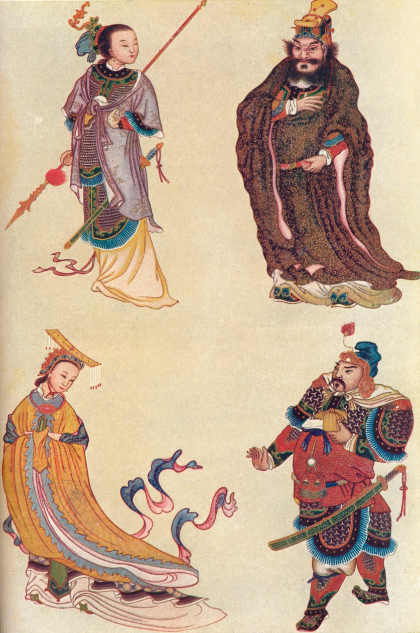 中国历史上的四位著名人物，1907年 作者 不明