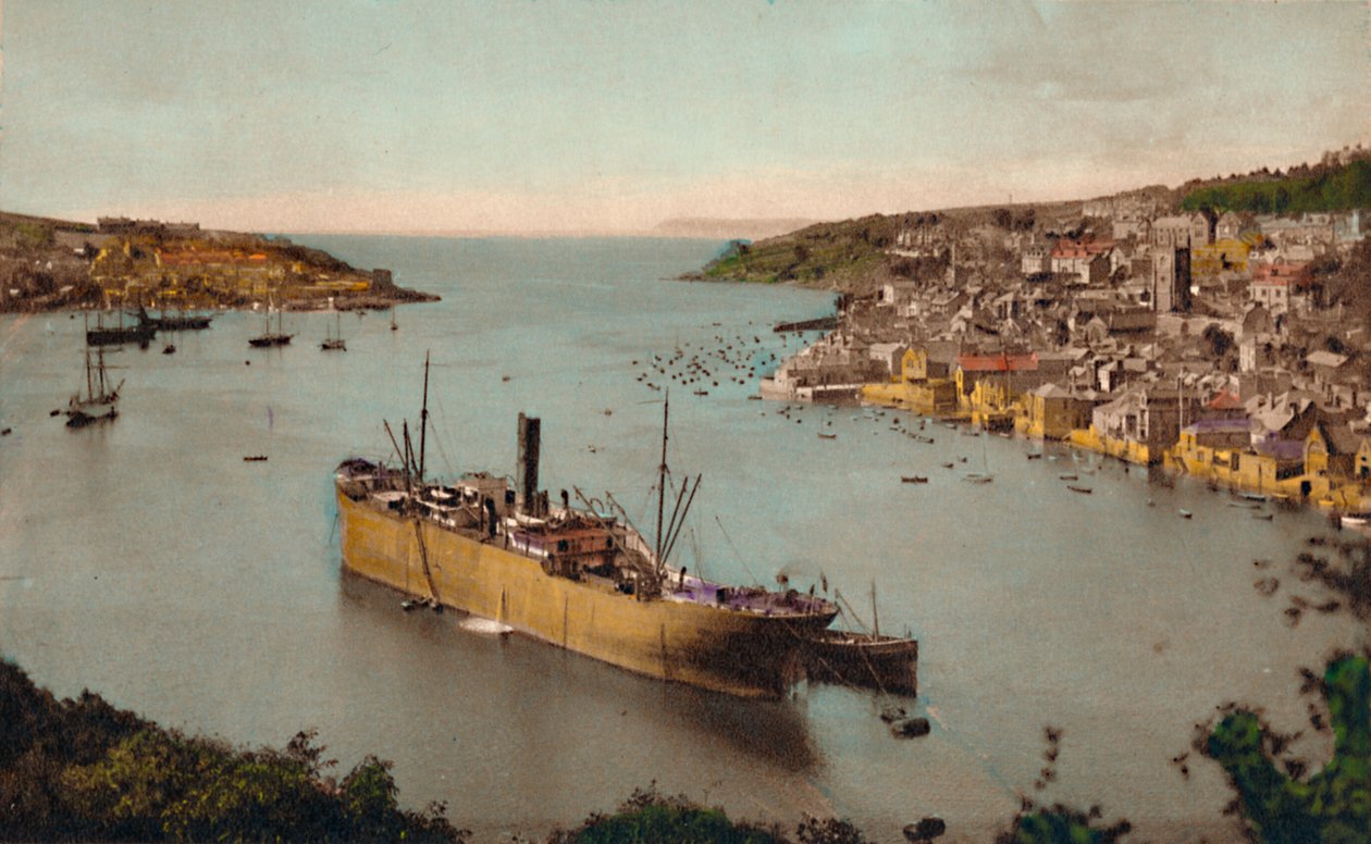 来自Hall Walk的Fowey，建于1930年 作者 不明