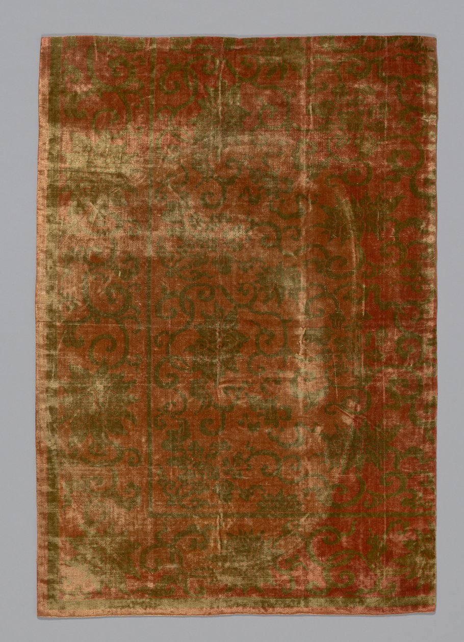 残缺的家具织物，中国，清朝1644-1911年，17751850年。 作者 不明