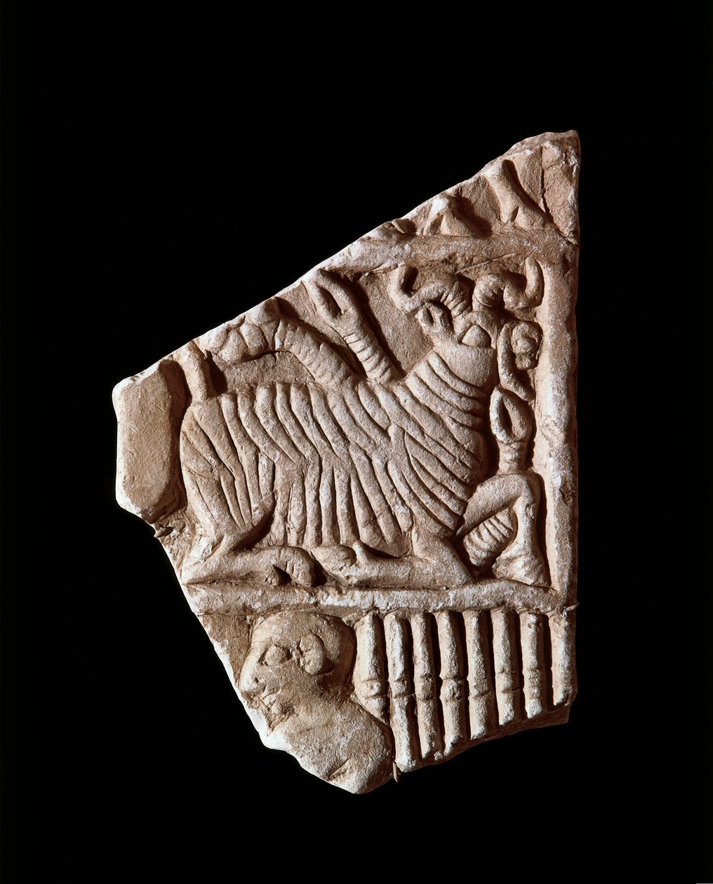 Fragment of a bas-relief, 2500 BC. 作者 不明