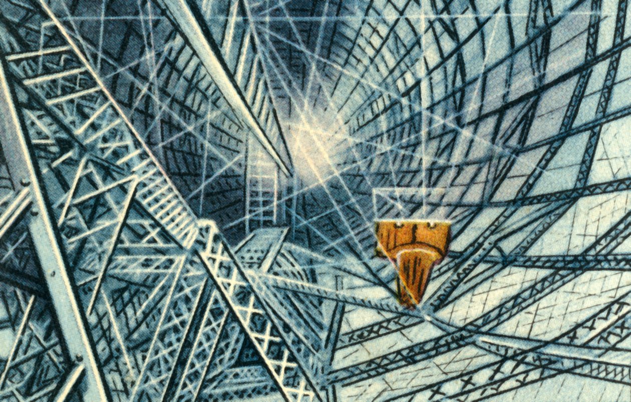 齐柏林飞艇的框架，1932年。 作者 不明