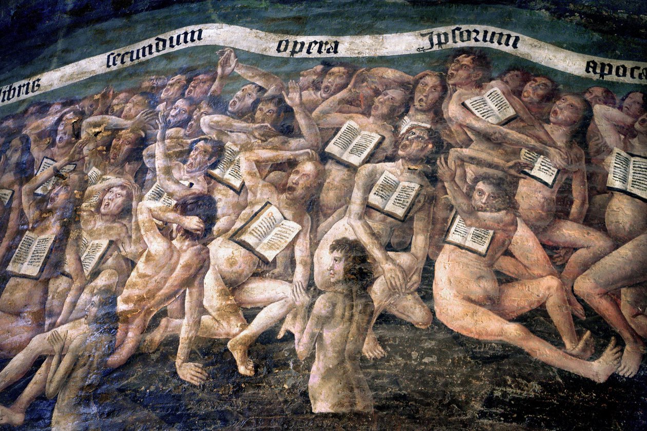 France, Tarn, Albi, Cathedrale Sainte-Cecile, fresco of the Last Judgement, - (1474-end of the 15th century), the descent to the underworld, detail 作者 不明