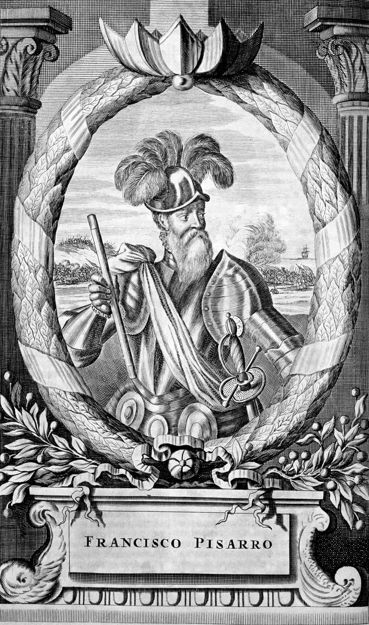 弗朗西斯科·皮萨罗（Francisco Pizarro），十五世纪西班牙征服者，1671年 作者 不明