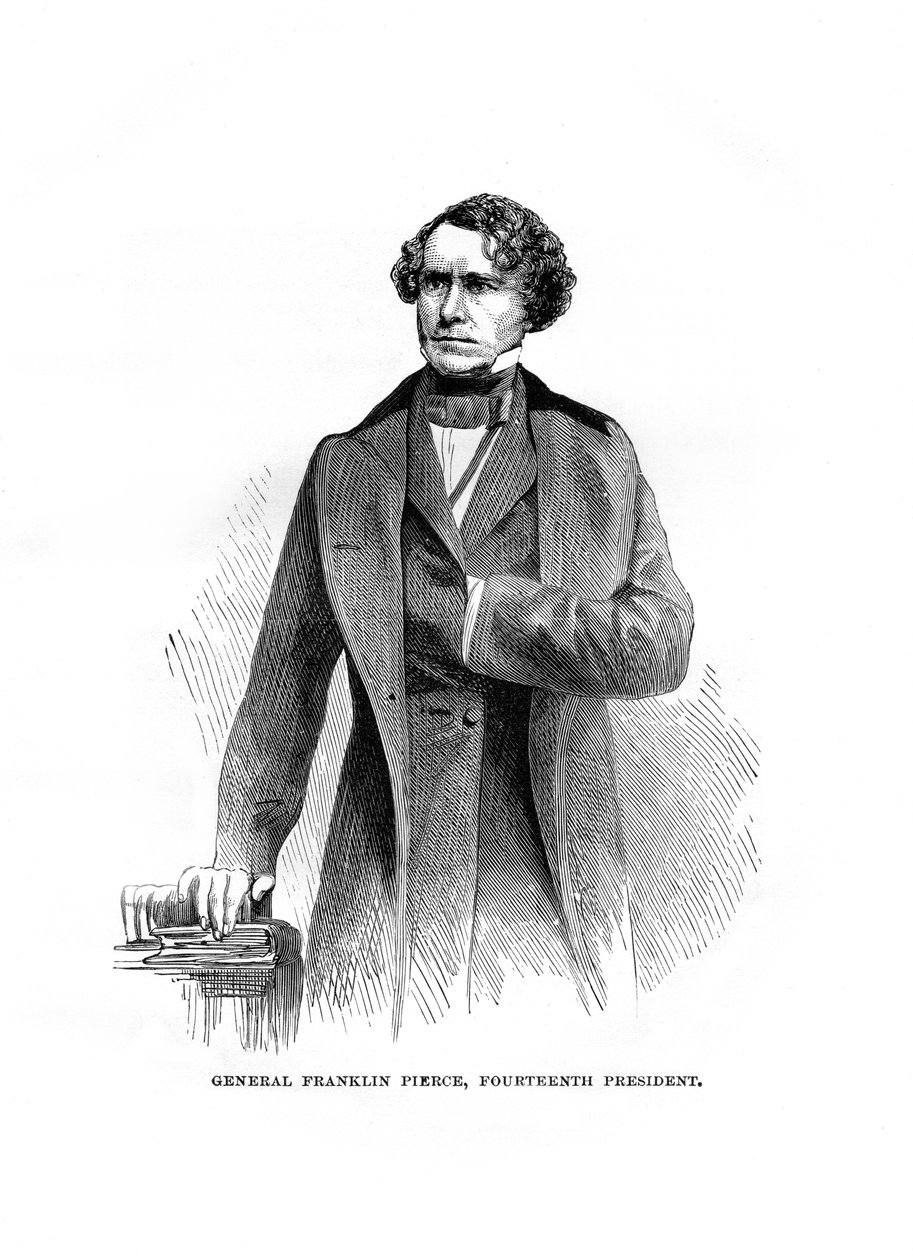 美国总统c1850年代富兰克林·皮尔斯（Franklin Pierce） 作者 不明