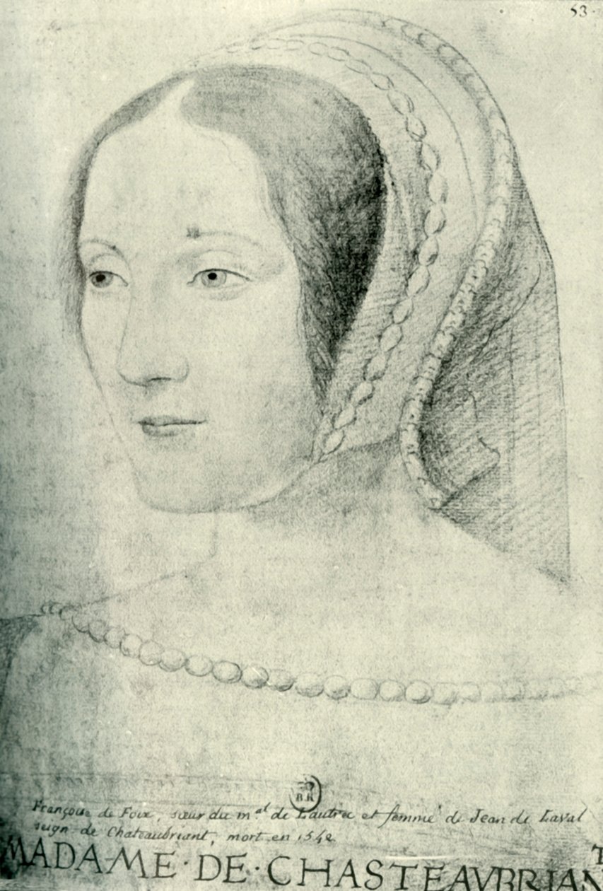弗朗索瓦·德·富瓦（Françoisede Foix），Châteaubriant小姐，16世纪初，1907年。 作者 不明