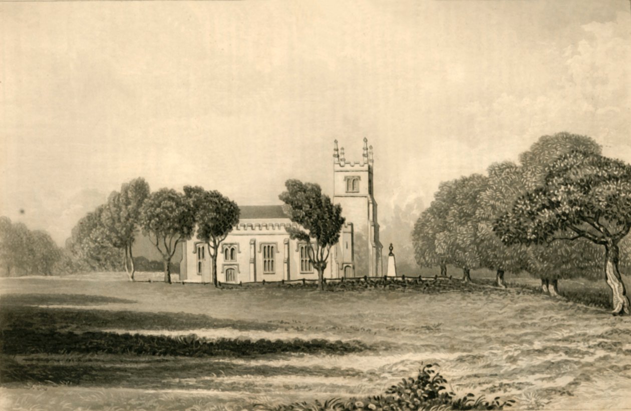 弗兰特教堂（Frant Church），1835年。 作者 不明