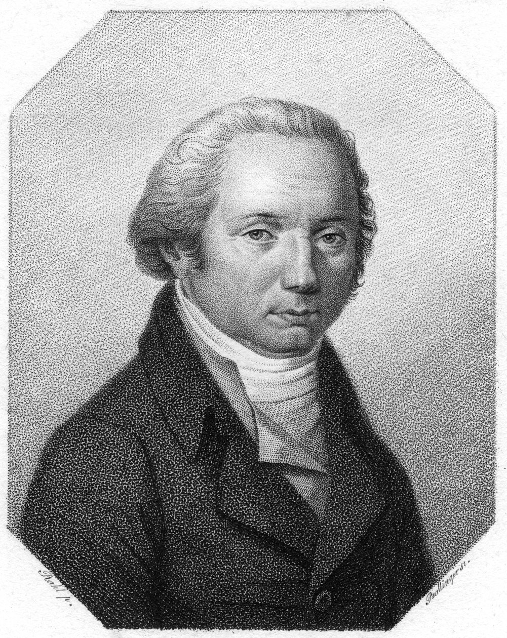Franz Joseph Gall，德国医师和颅相学的创始人，c1790 作者 不明